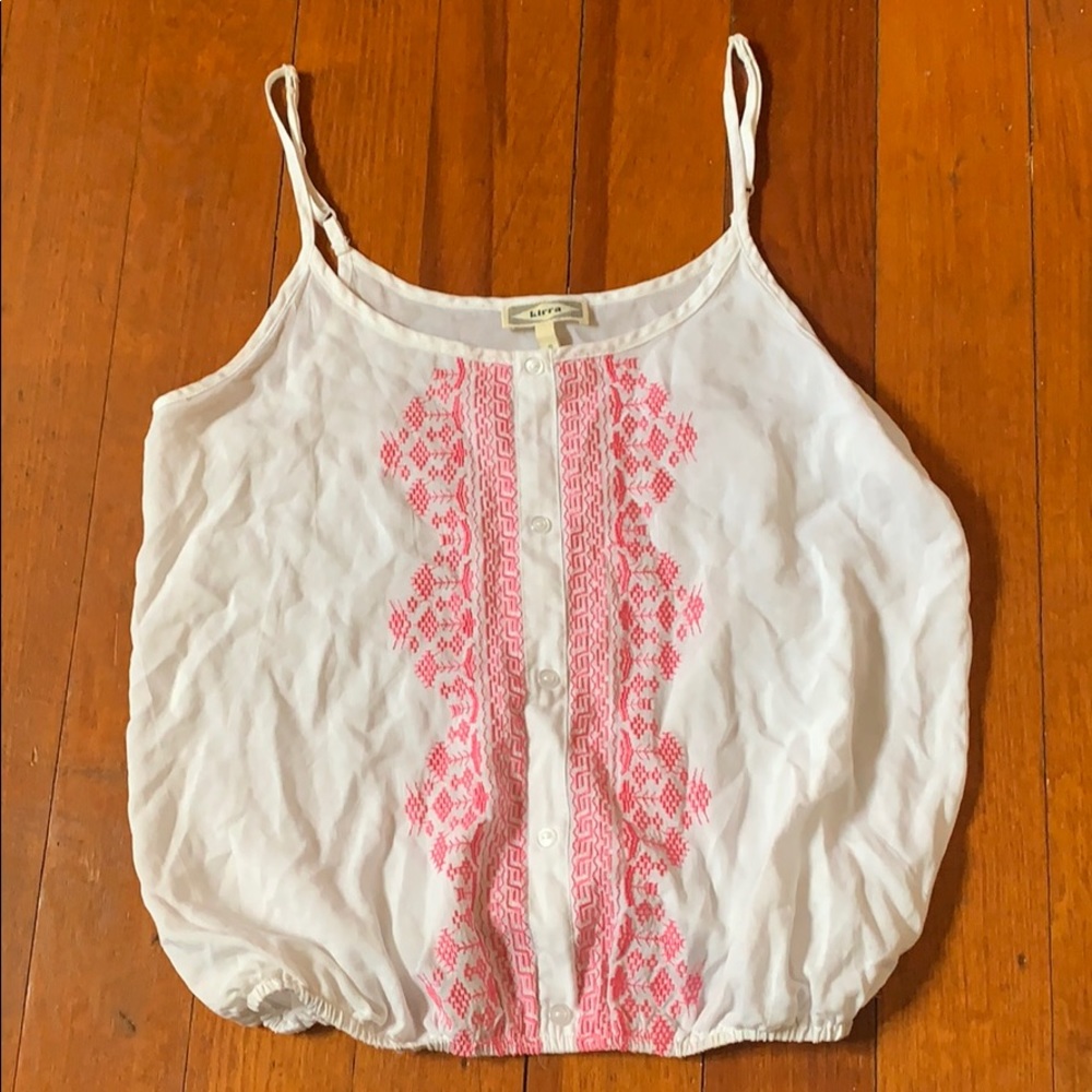 White blouse-like camisole